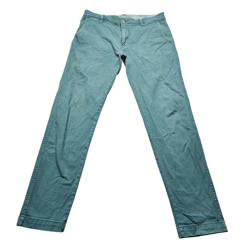 Levis XX Chino Standard Taper Pants Teal Blue Green Utility Mens Size‎ 34x34